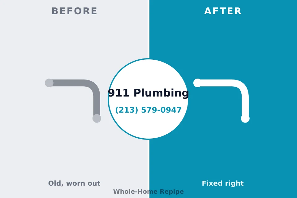 Before and after: plumbing company Charlestown, IN